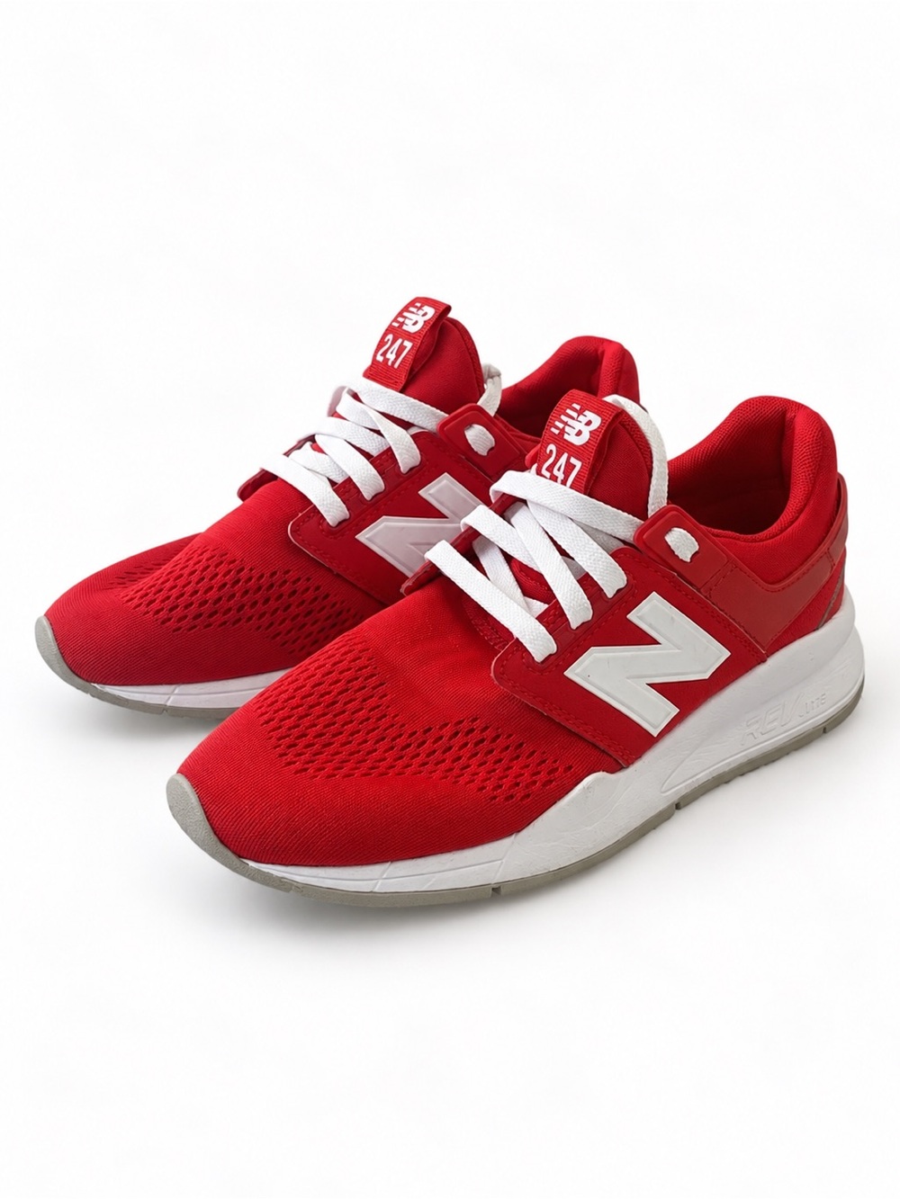 New Balance 247 Red White Sneakers WS247UR Women’s Size 8
